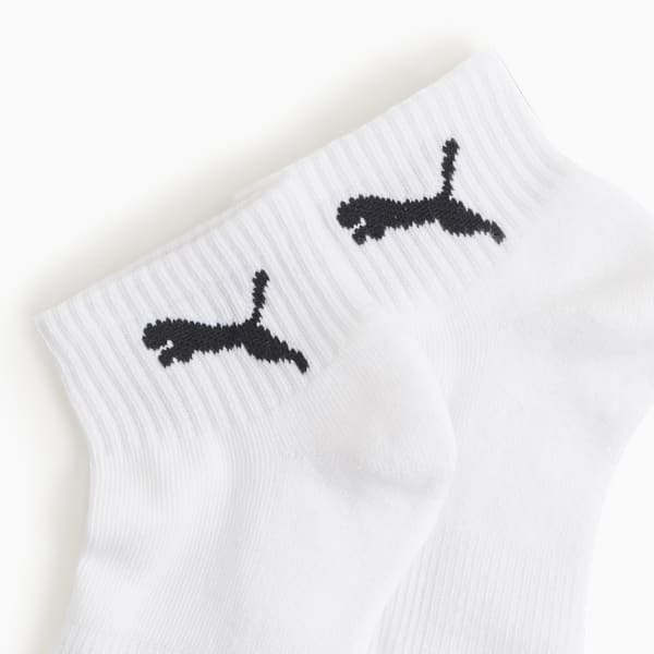 Lot de 6 paires de chaussettes de marin courtes mi-tissu bouclette Femme, WHITE / BLACK, extralarge